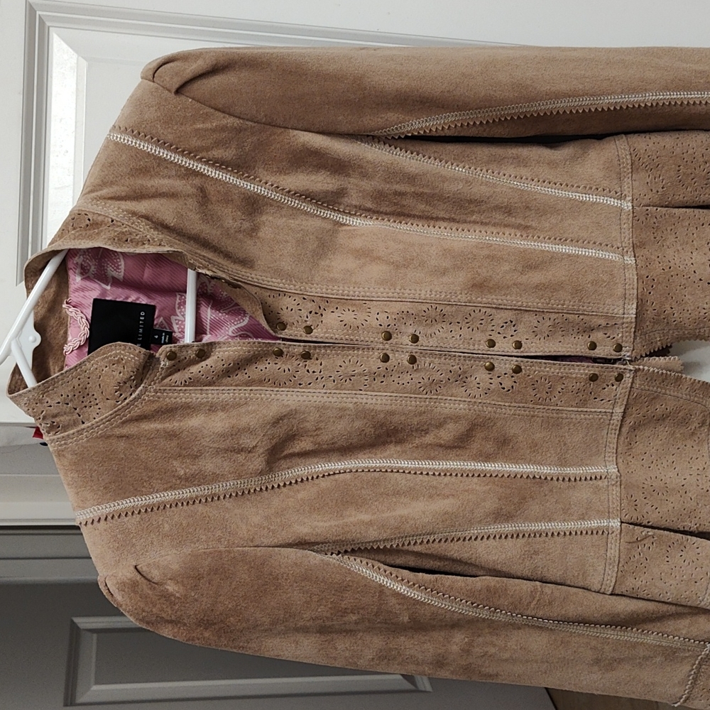 Leather blazer